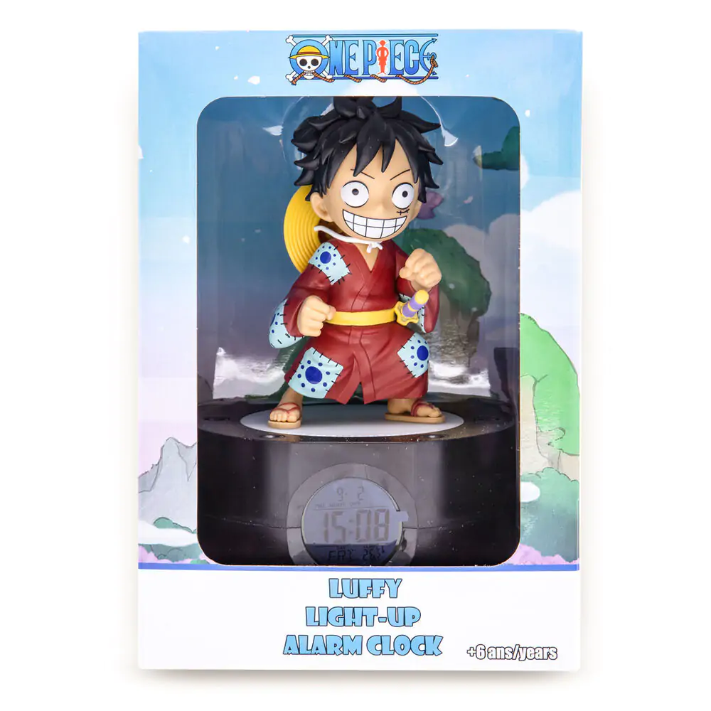 Budík One Piece se světlem Ruffy 18 cm fotografii produktu