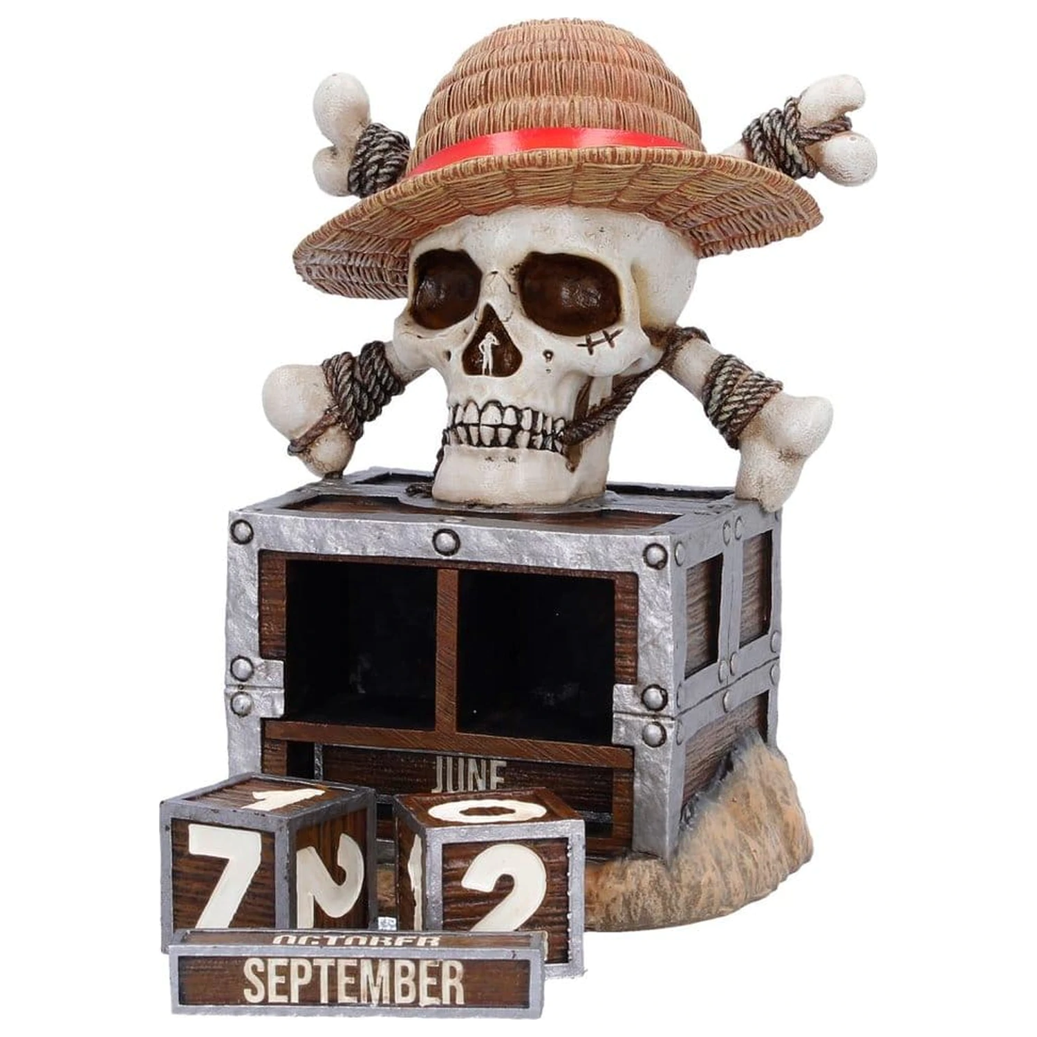 One Piece Perpetual Calendar Luffy Jolly Roger 16 cm fotografii produktu