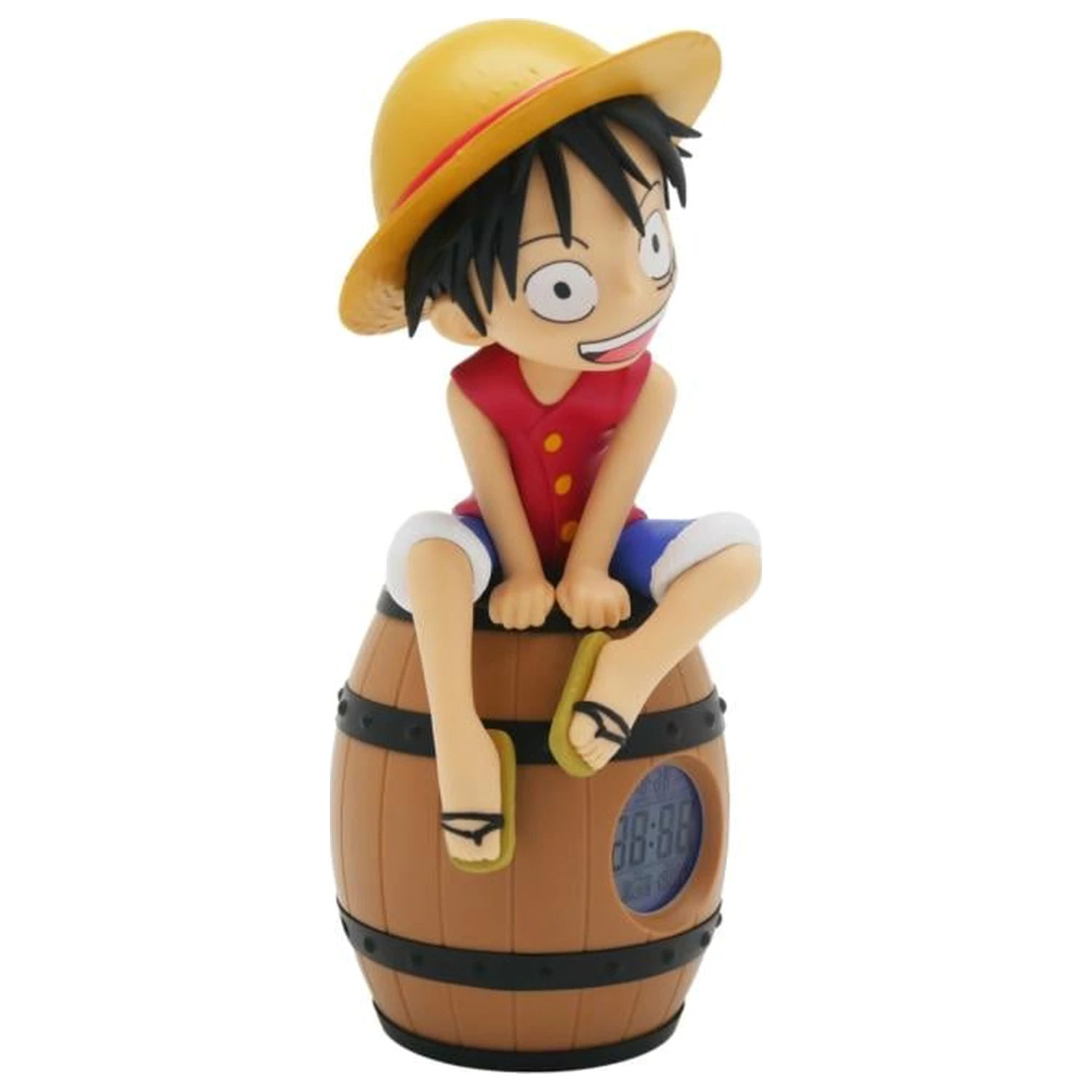 ONE PIECE Luffy na sudu LED svítící budík 28 cm fotografii produktu