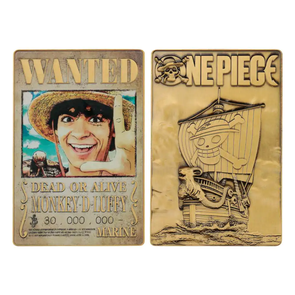 One Piece Ingot Luffy Wanted Poster Limitovaná edice (limitka) fotografii produktu