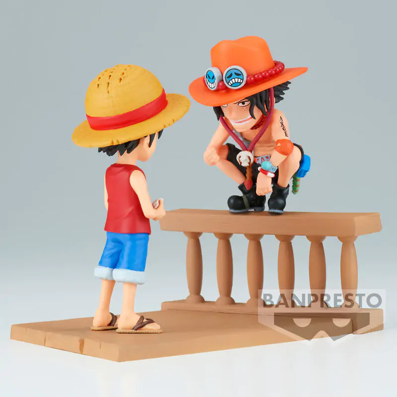 Sběratelská figurka One Piece Monkey D Luffy & Portgas D Ace World Collectable Log Stories 8 cm fotografii produktu