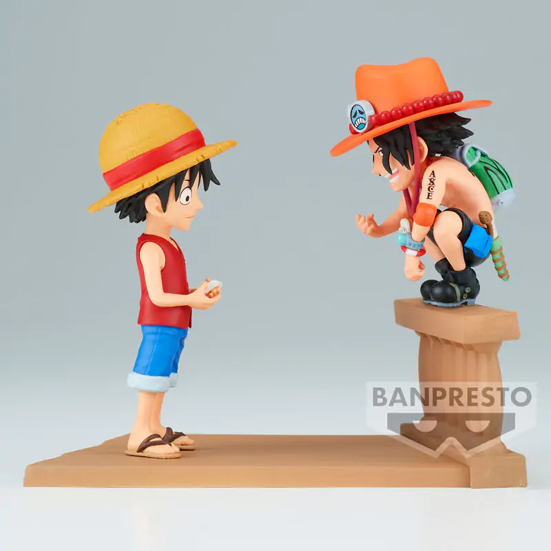 Sběratelská figurka One Piece Monkey D Luffy & Portgas D Ace World Collectable Log Stories 8 cm fotografii produktu