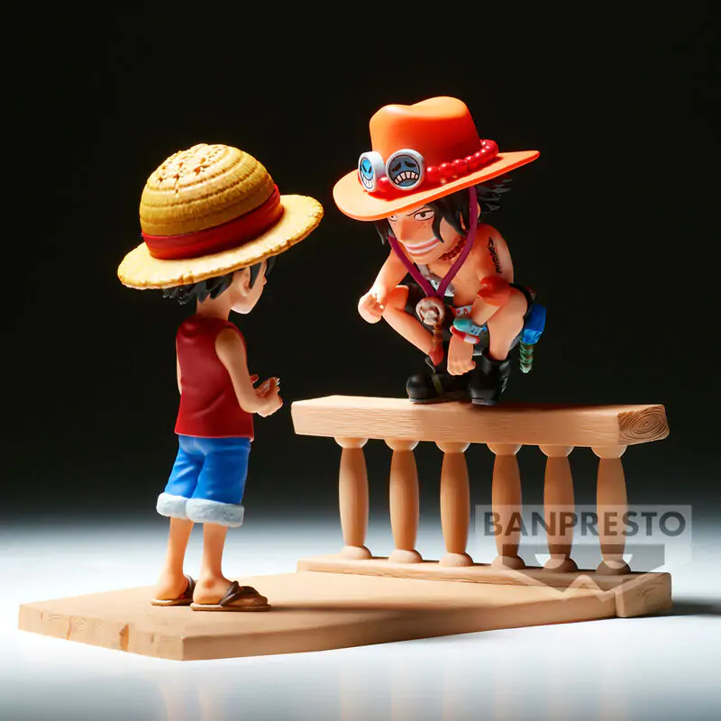 Sběratelská figurka One Piece Monkey D Luffy & Portgas D Ace World Collectable Log Stories 8 cm fotografii produktu