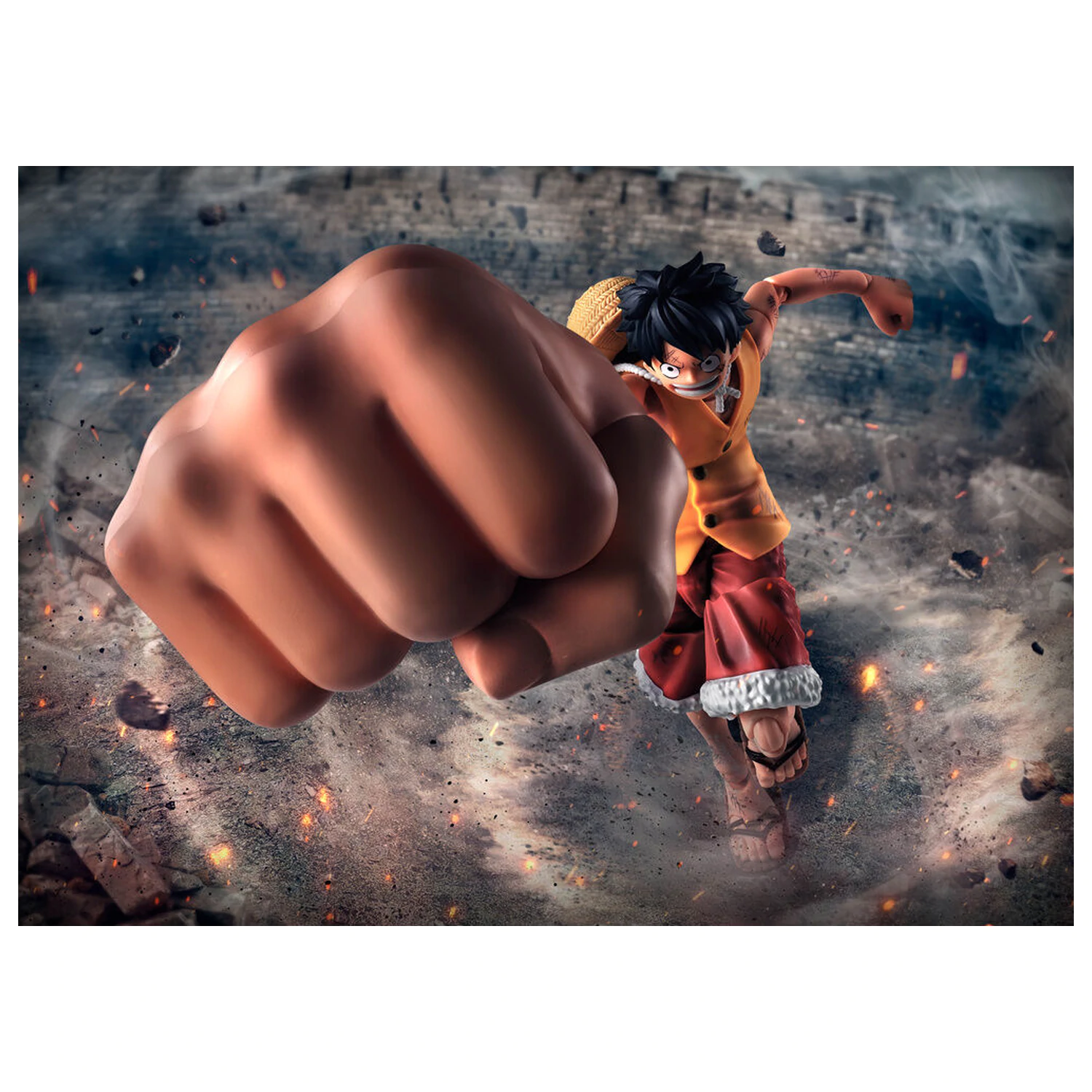 One Piece Monkey D. Luffy Marineford Gea Three S.H. Figuarts sada doplňkových dílů fotografii produktu