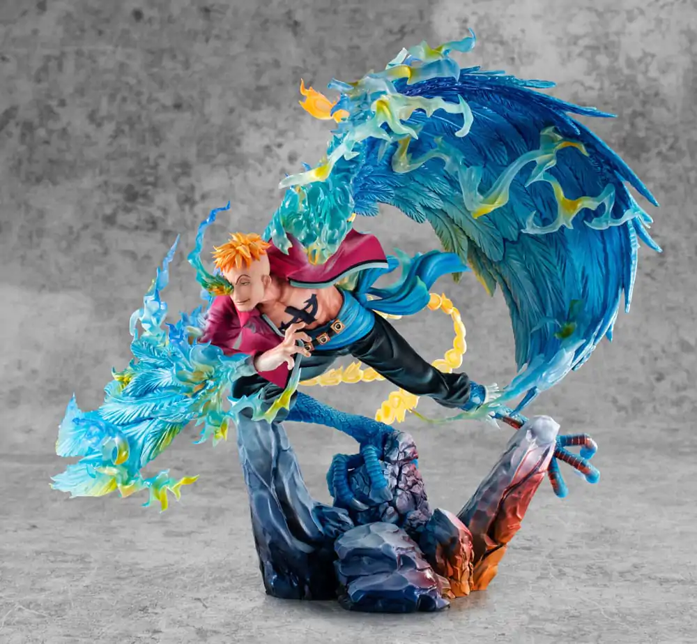 One Piece P.O.P MAS Maximum PVC socha Marco the Phoenix vůdce 1. skupiny pirátů Bělovouse 32 cm fotografii produktu