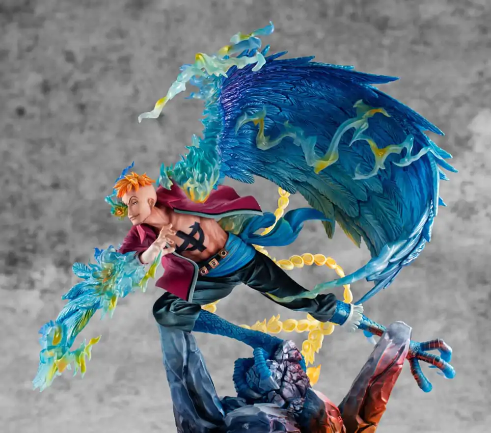 One Piece P.O.P MAS Maximum PVC socha Marco the Phoenix vůdce 1. skupiny pirátů Bělovouse 32 cm fotografii produktu