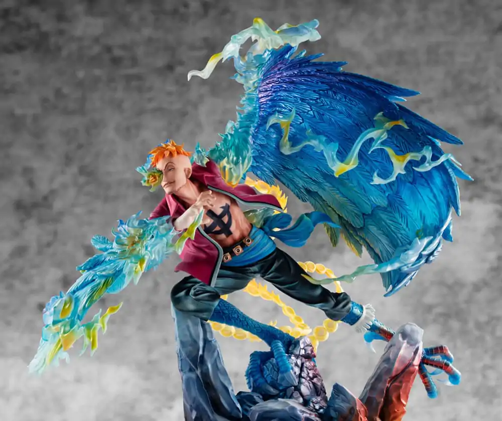 One Piece P.O.P MAS Maximum PVC socha Marco the Phoenix vůdce 1. skupiny pirátů Bělovouse 32 cm fotografii produktu