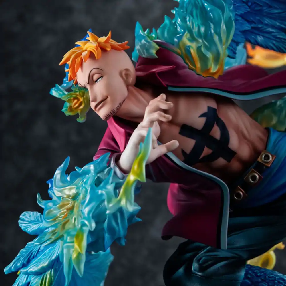 One Piece P.O.P MAS Maximum PVC socha Marco the Phoenix vůdce 1. skupiny pirátů Bělovouse 32 cm fotografii produktu