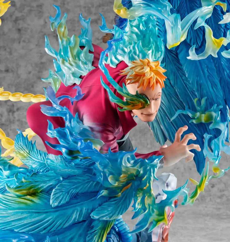 One Piece P.O.P MAS Maximum PVC socha Marco the Phoenix vůdce 1. skupiny pirátů Bělovouse 32 cm fotografii produktu