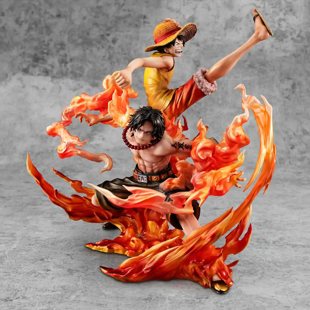 One Piece P.O.P NEO-Maximum PVC Soška Luffy & Ace Bond between brothers 20th Limited Ver. 25 cm fotografii produktu