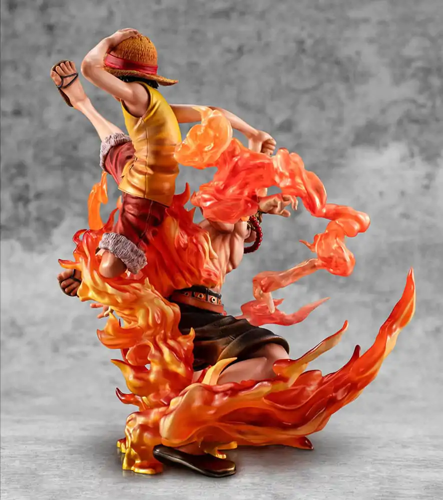 One Piece P.O.P NEO-Maximum PVC Soška Luffy & Ace Bond between brothers 20th Limited Ver. 25 cm fotografii produktu