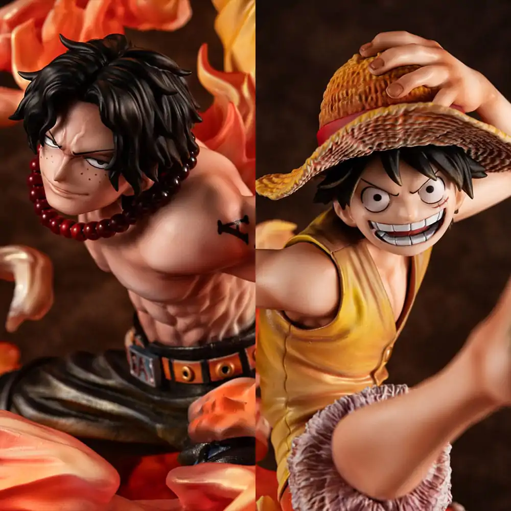 One Piece P.O.P NEO-Maximum PVC Soška Luffy & Ace Bond between brothers 20th Limited Ver. 25 cm fotografii produktu