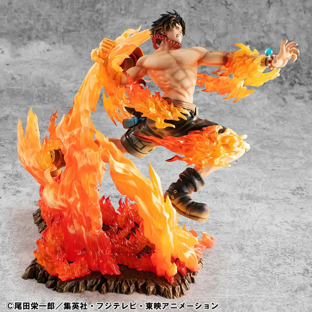 One Piece P.O.P NEO-Maximum PVC socha Portgas D. Ace 15. výročí Super limitovaná dotisk Ver. 23 cm fotografii produktu