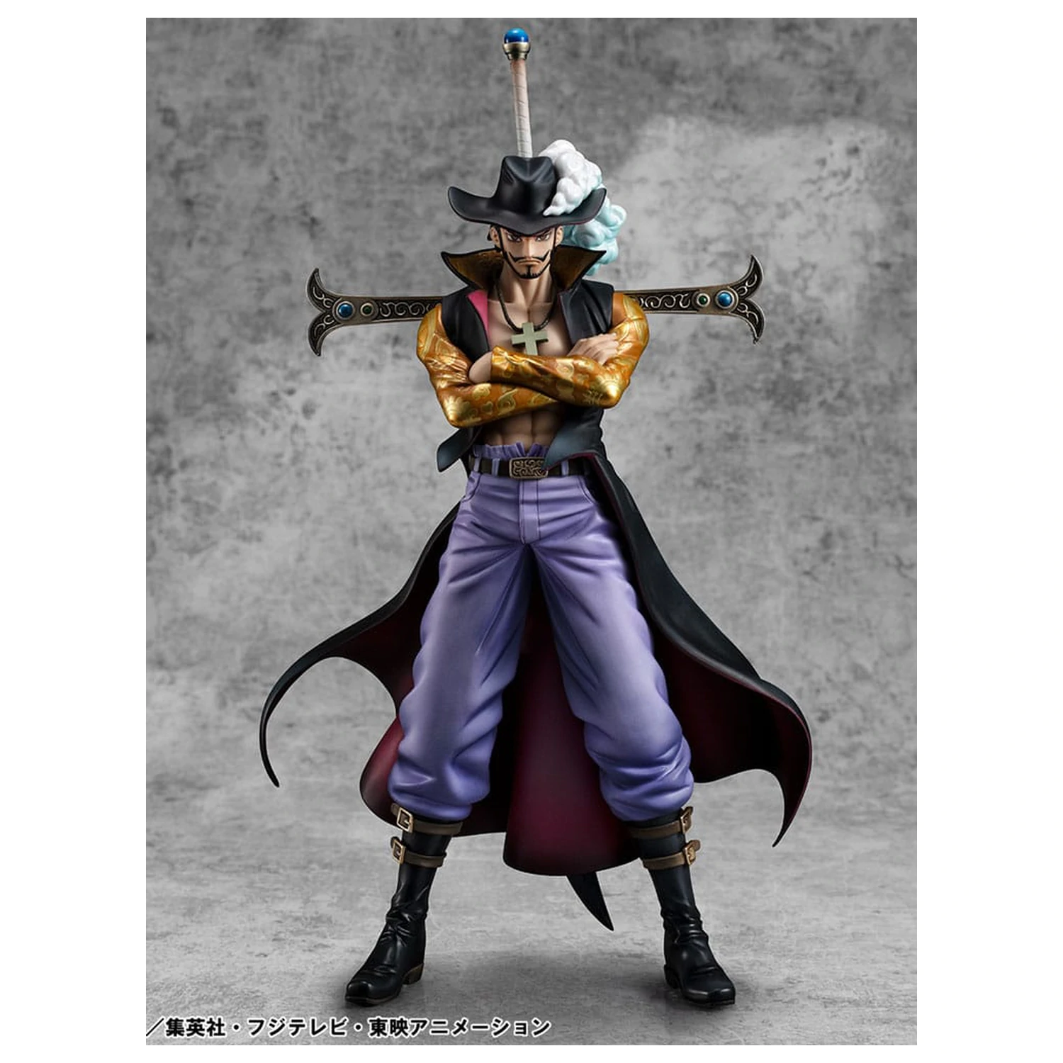 One Piece P.O.P SA-MAXIMUM PVC socha Hawk Eye Dracule Mihawk Ver. R 29 cm fotografii produktu