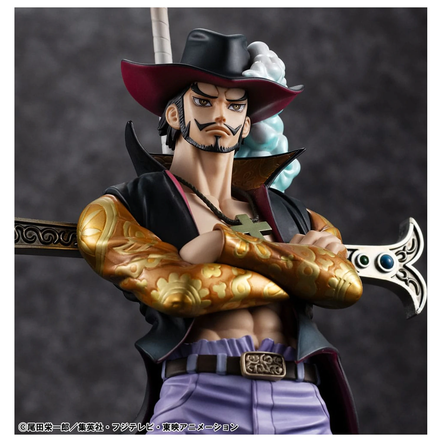 One Piece P.O.P SA-MAXIMUM PVC socha Hawk Eye Dracule Mihawk Ver. R 29 cm fotografii produktu