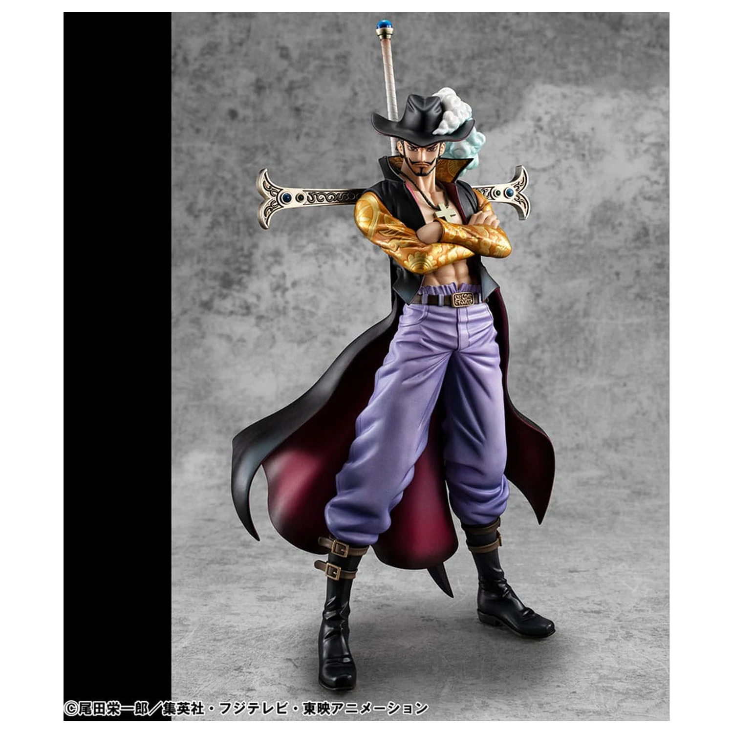 One Piece P.O.P SA-MAXIMUM PVC socha Hawk Eye Dracule Mihawk Ver. R 29 cm fotografii produktu