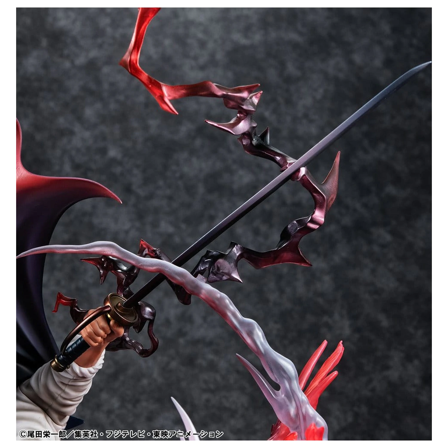 One Piece P.O.P SA-MAXIMUM PVC Socha Leader of Red Hair Pirates Red-Haired Shanks Kamusari 25 cm fotografii produktu