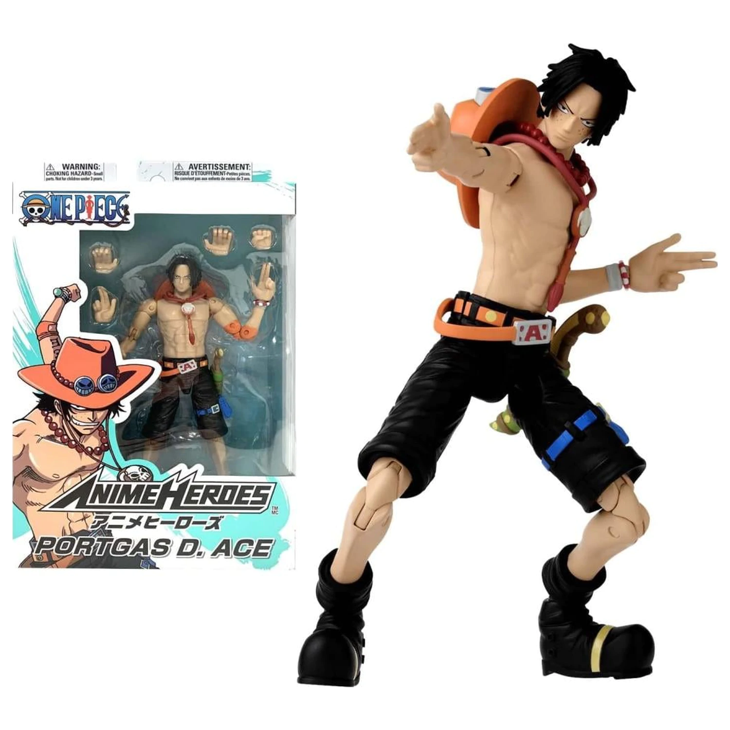 ONE PIECE Portgas D. Ace Figurka Anime Heroes 17 cm fotografii produktu