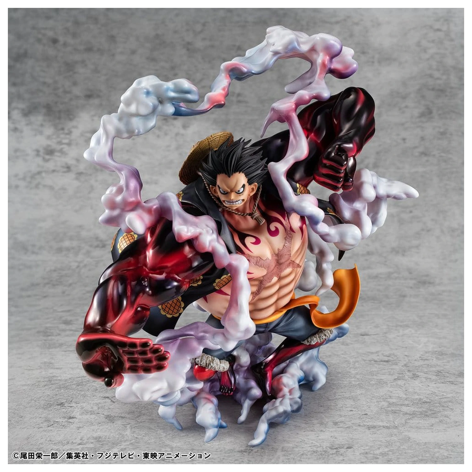 One Piece Portrait.Of.Pirates SA-Maximum PVC figurka Monkey D. Luffy Gear 4 Bounce-Man 10th Limited Ver. 30 cm fotografii produktu