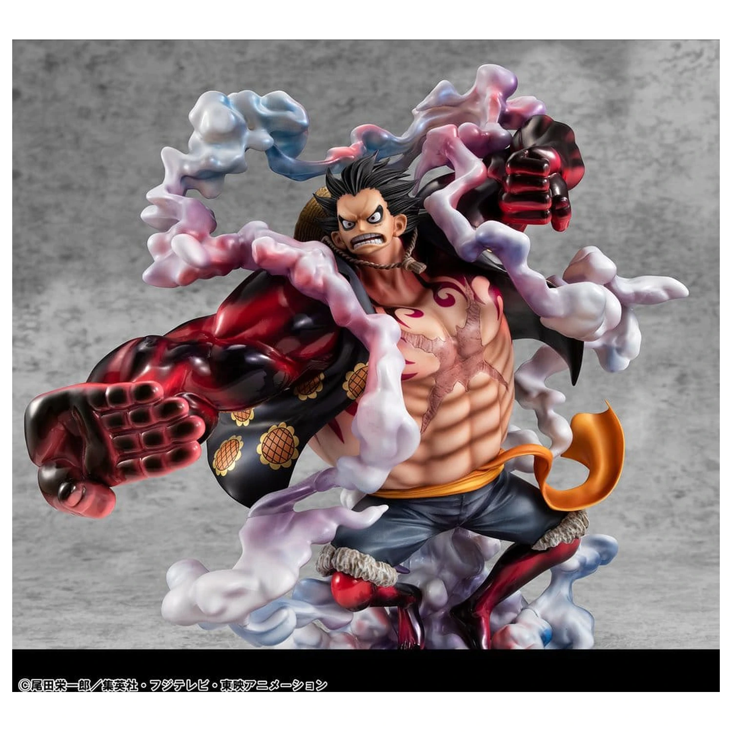 One Piece Portrait.Of.Pirates SA-Maximum PVC figurka Monkey D. Luffy Gear 4 Bounce-Man 10th Limited Ver. 30 cm fotografii produktu