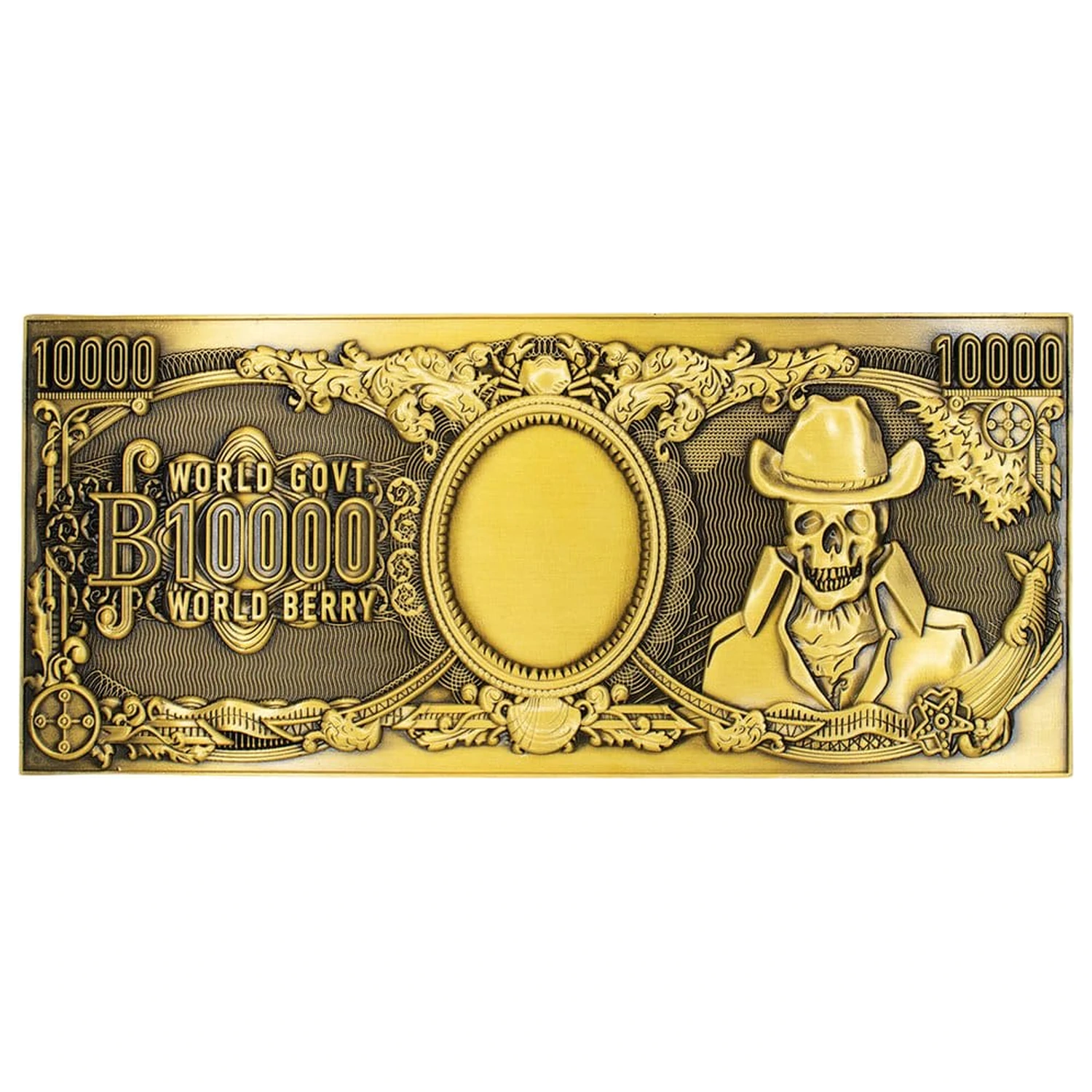One Piece Replika 10 000 World Berry Kovová bankovka 6 x 15 cm fotografii produktu