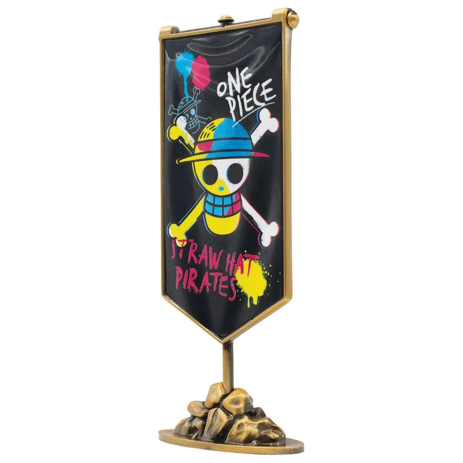 One Piece replika kovového banneru Straw Hat Pirates 11 x 6 cm fotografii produktu