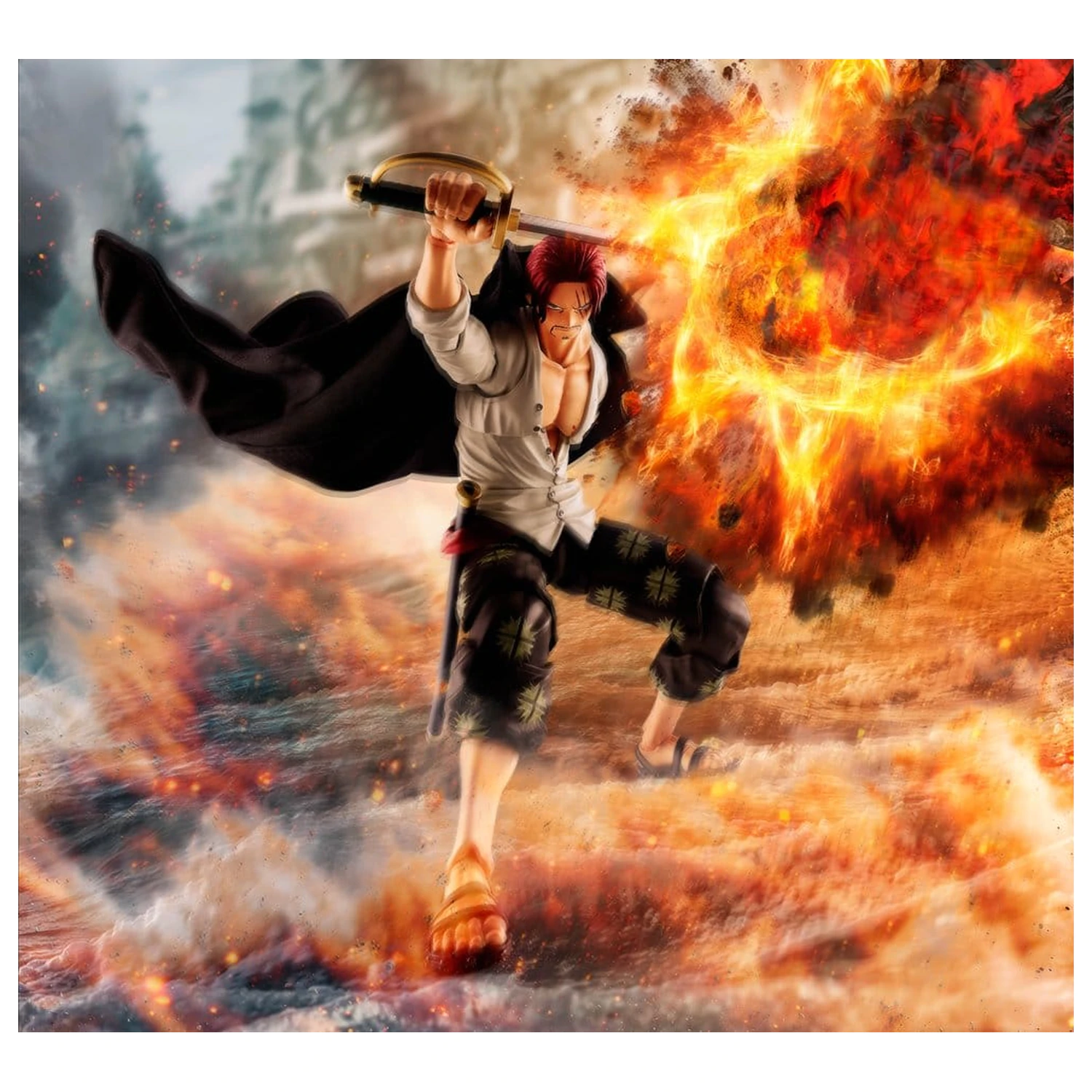 One Piece S.H.Figuarts akční figurka Shanks -Marineford- 17 cm fotografii produktu