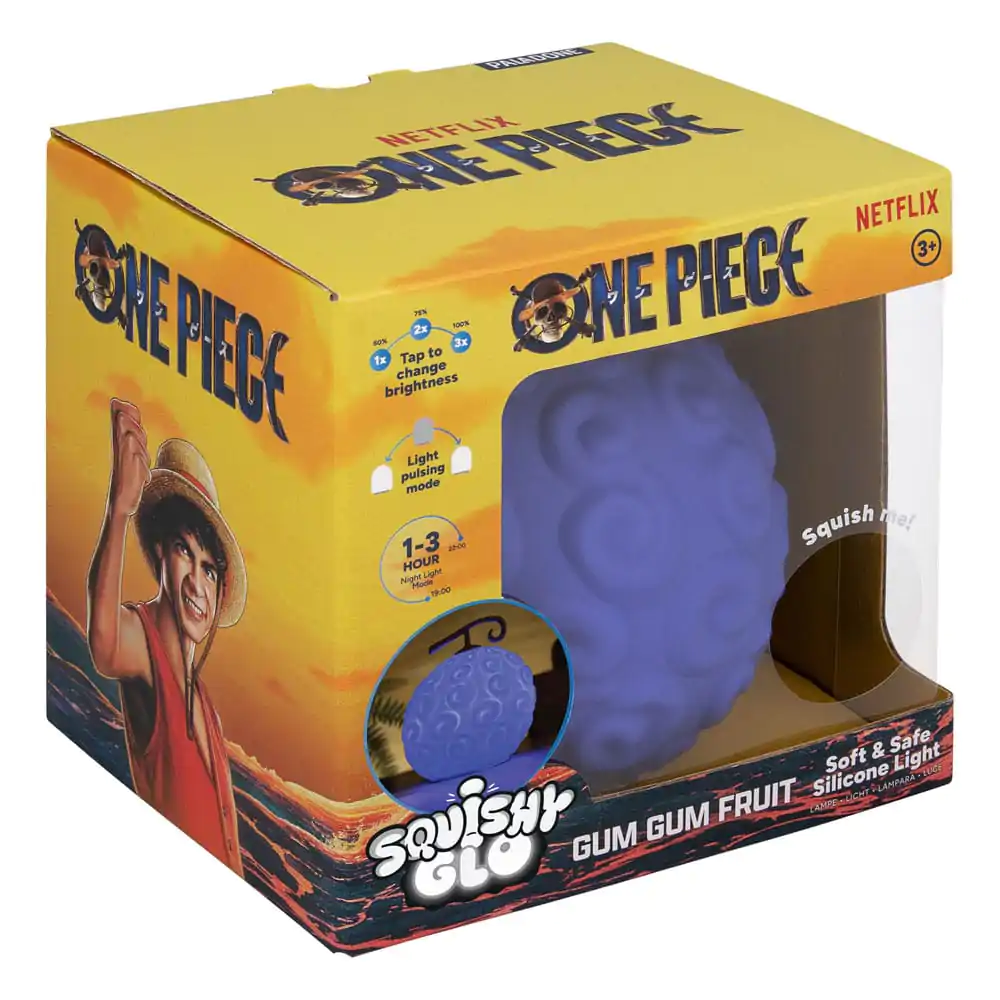 One Piece Mačkací Svítící Silikonová Hračka Gum Gum Fruit 15 cm fotografii produktu