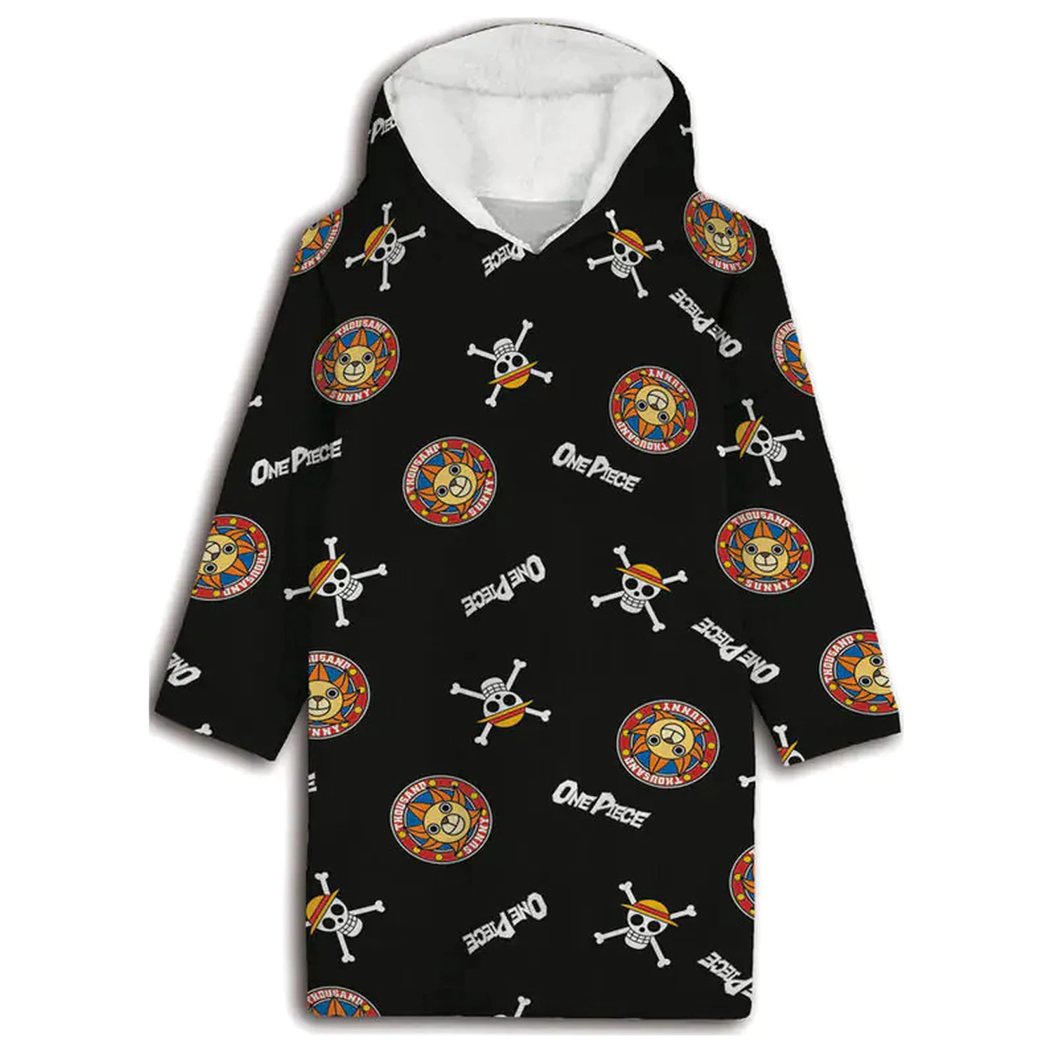 One Piece Thousand Sunny nositelná plyšová fleecová deka Pončo 7-14 let fotografii produktu
