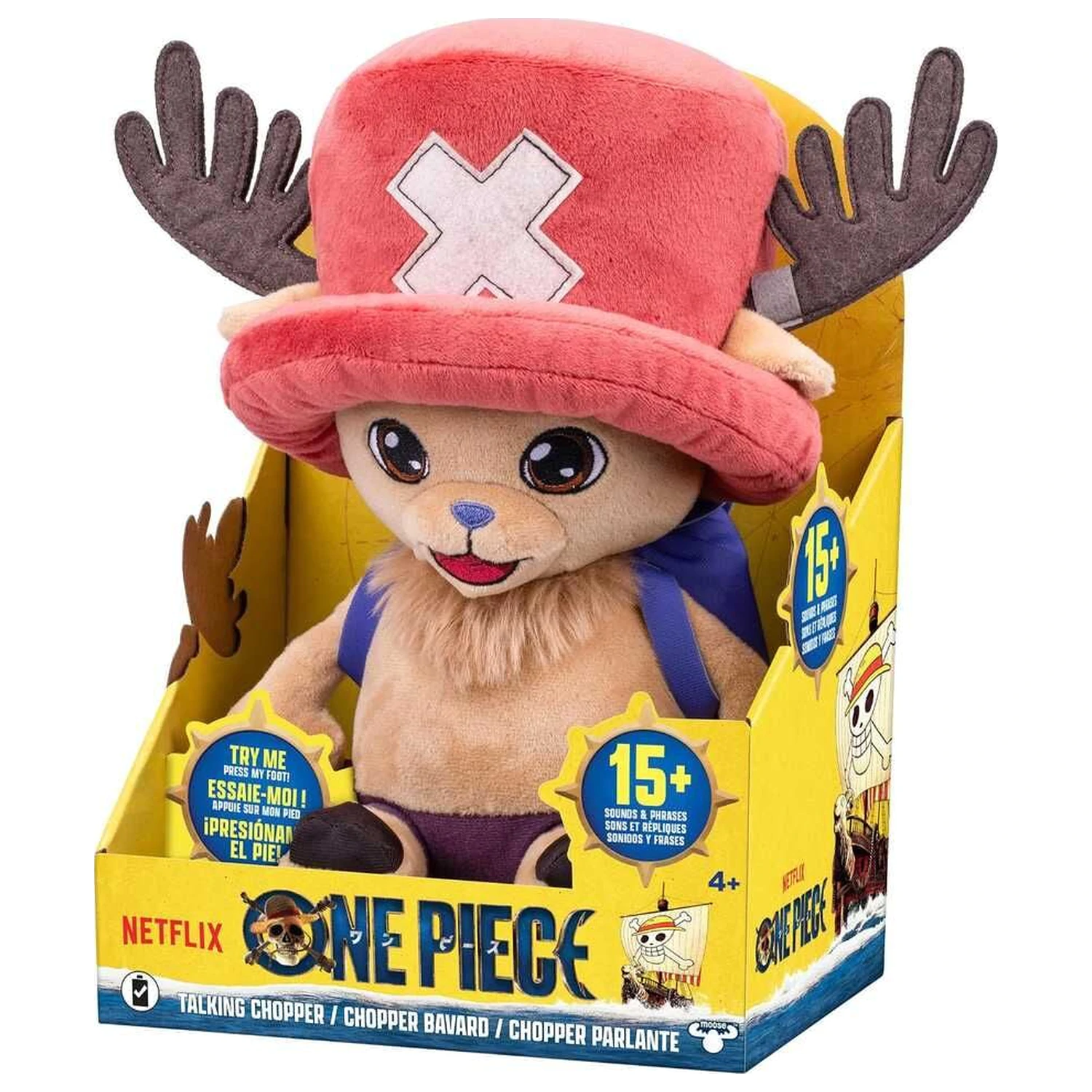 One Piece Tony Tony Chopper mluvící plyšová hračka 28 cm fotografii produktu