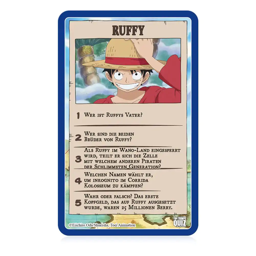 One Piece Card Game Kvíz Top Trumps *Německá verze* fotografii produktu