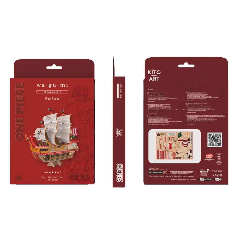One Piece Wa-Gu-Mi Red Force stavebnice, 183 dílků fotografii produktu