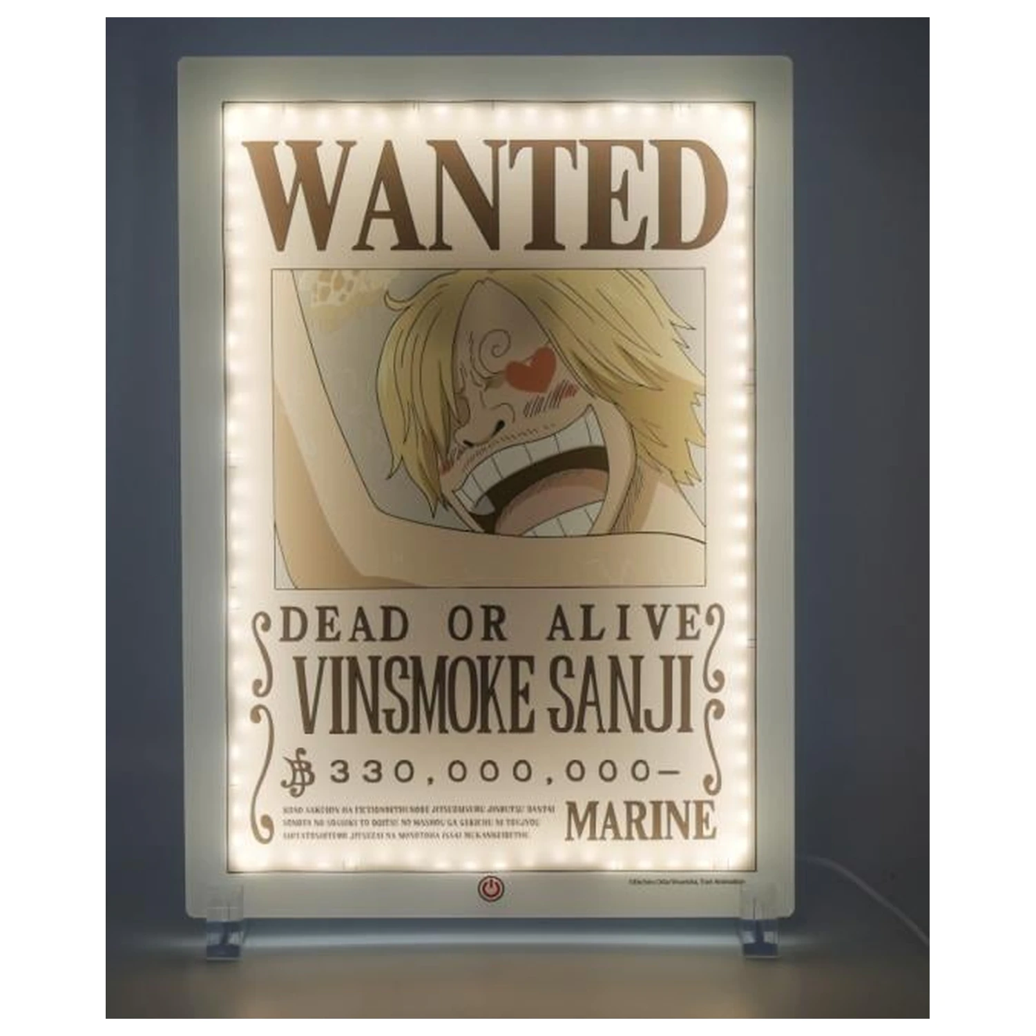 One Piece Wanted Sanji neonová lampa 30 cm fotografii produktu