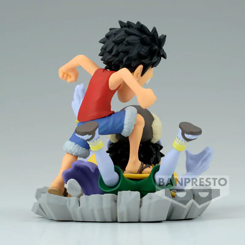 One Piece WCF Log Stories figurka Luffy vs Arlong 7 cm fotografii produktu