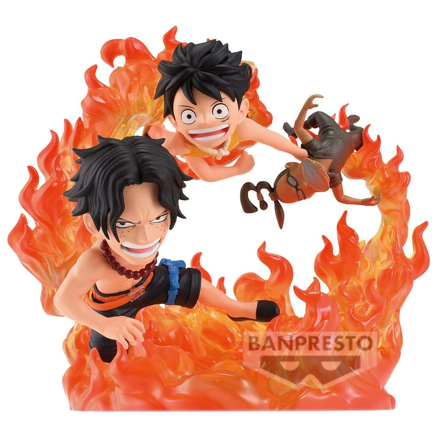 One Piece WCF Log Stories Marineford Portgas D Ace & Monkey D Luffy figurka 10cm fotografii produktu