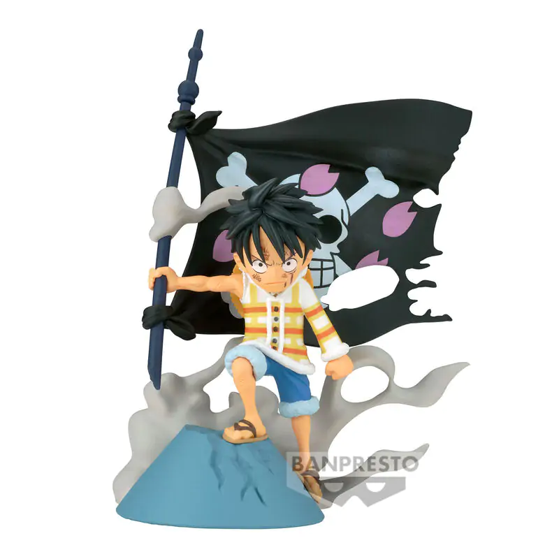 One Piece WCF Log Stories figurka Monkey D Luffy 8cm fotografii produktu