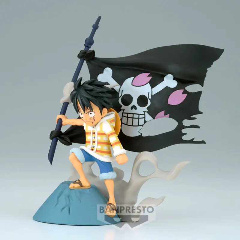 One Piece WCF Log Stories figurka Monkey D Luffy 8cm fotografii produktu