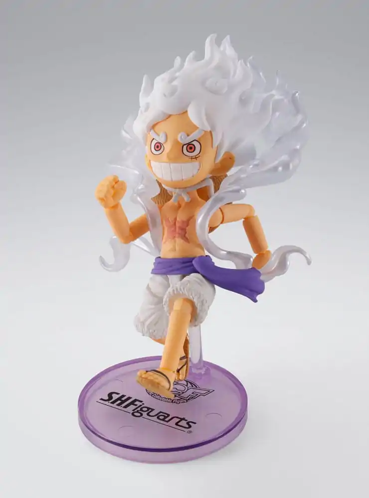One Piece World Collactable figurky x S.H. Figuarts akční figurka Monkey D. Luffy Gear 5 8 cm fotografii produktu