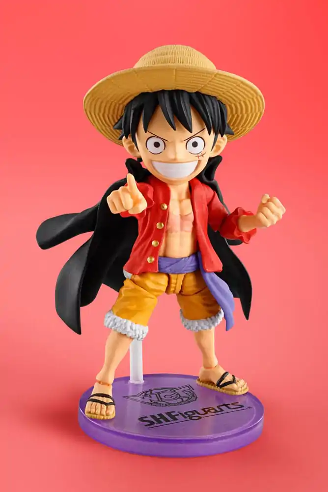 One Piece World Collactable Figures x S.H. Figuarts Akční figurka Monkey D. Luffey 8 cm fotografii produktu