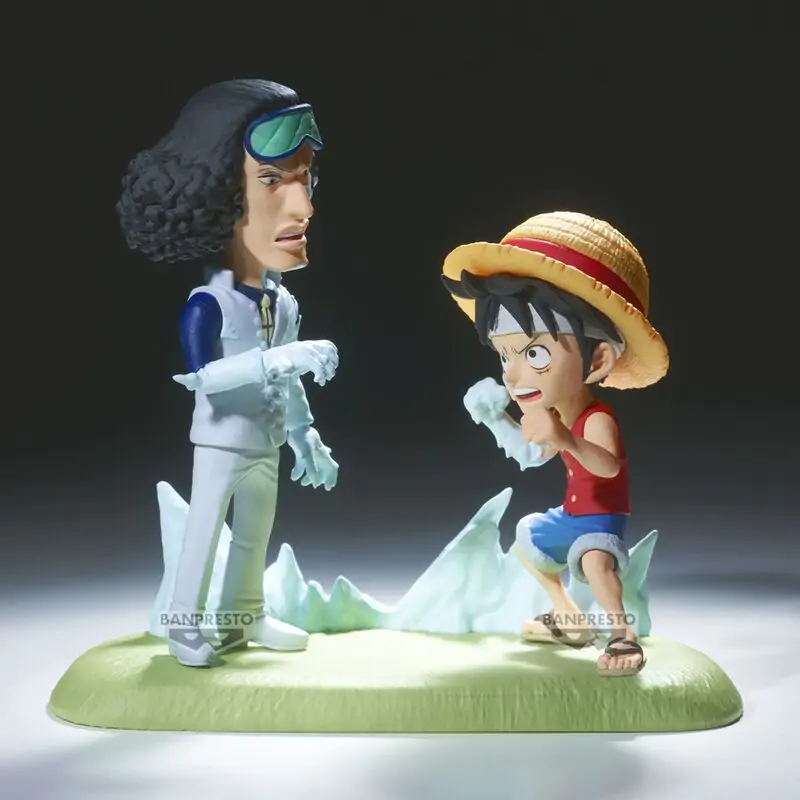 One Piece World Collectable Figure Log Stories Monkey D. Luffy vs Kuzan 9 cm figurka fotografii produktu