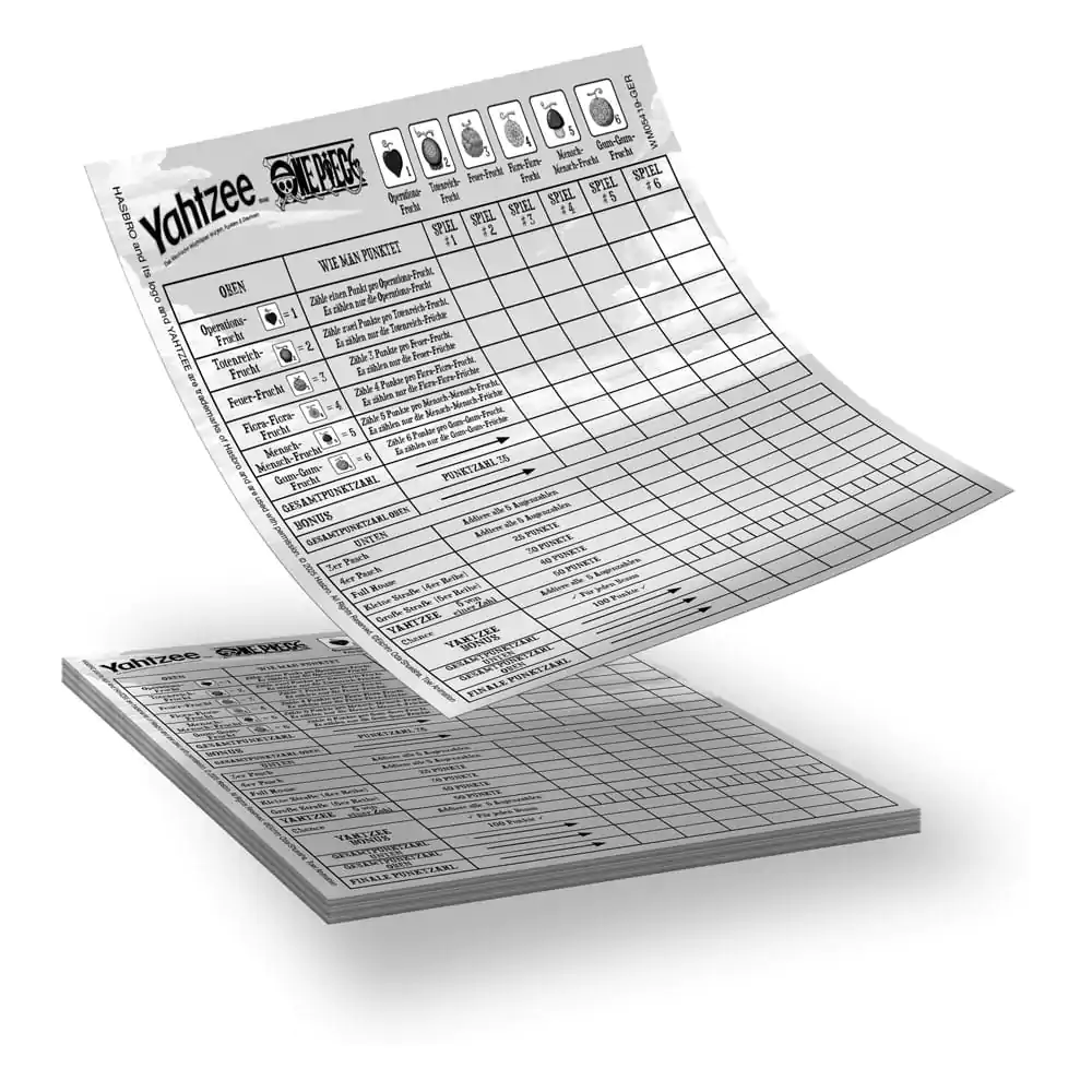 One Piece Yahtzee *German Version* - kostková hra fotografii produktu