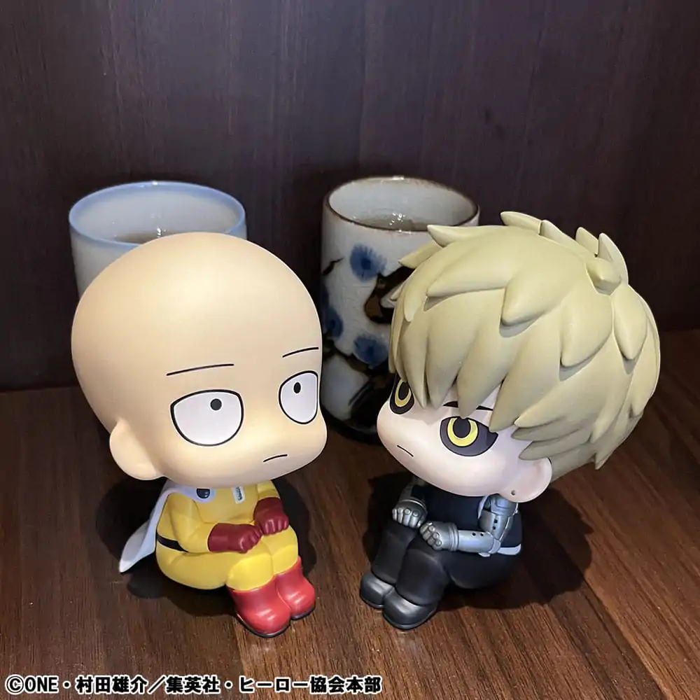 One Punch Man Look Up PVC soška Saitama & Genos 11 cm (s dárkem) fotografii produktu