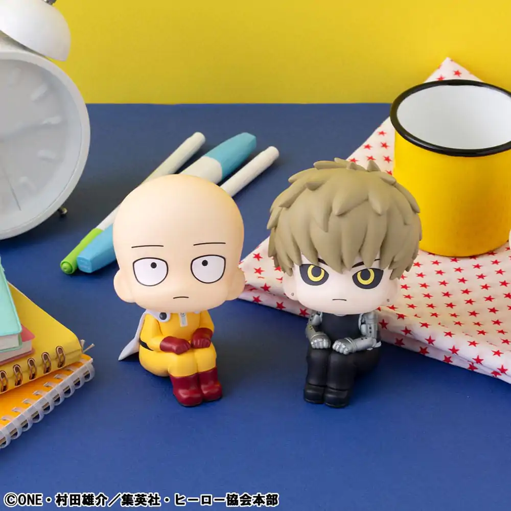 One Punch Man Look Up PVC soška Saitama & Genos 11 cm (s dárkem) fotografii produktu