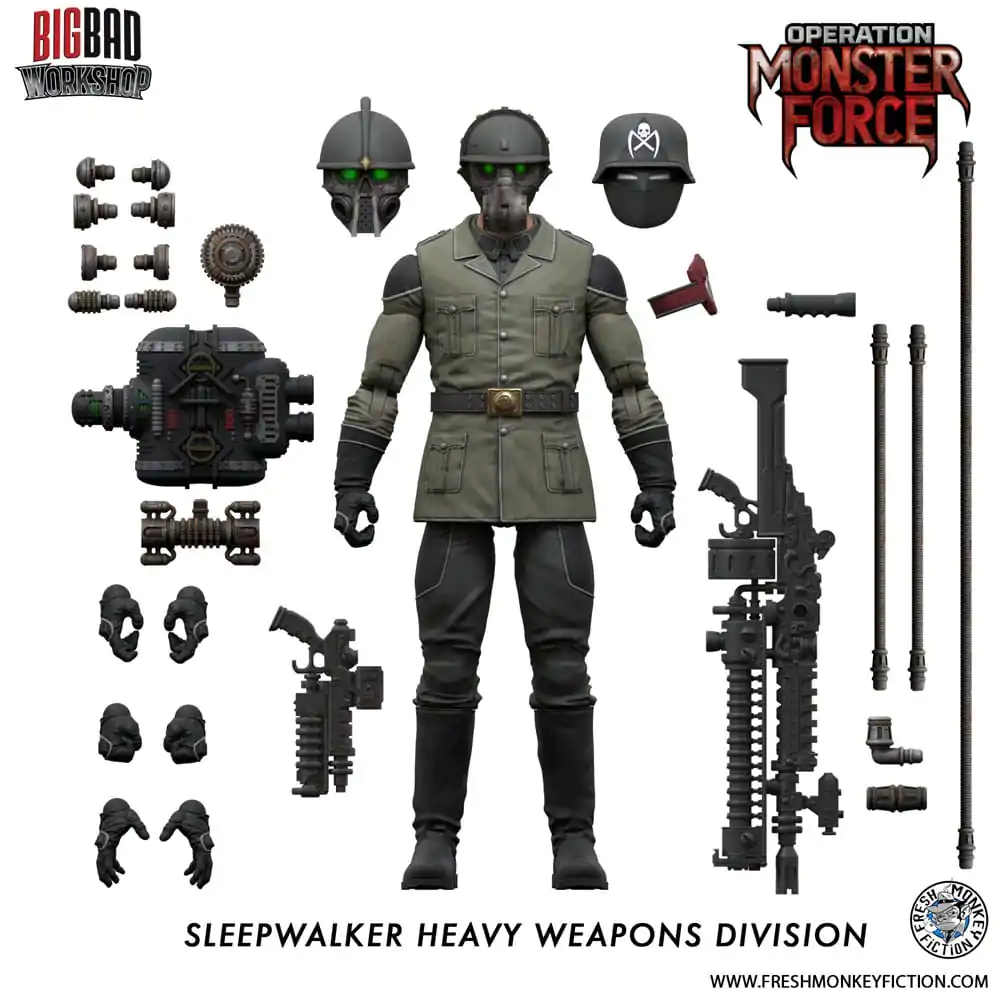 Akční figurka Operation: Monster Force 1/12 Sleepwalker Heavy Weapons Division 15 cm fotografii produktu