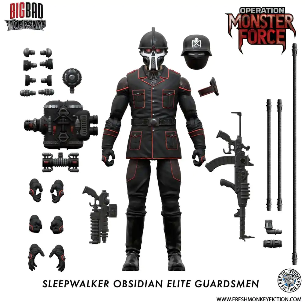 Operation: Monster Force Akční figurka 1/12 Sleepwalker Obsidian Elite Guardsmen 15 cm fotografii produktu