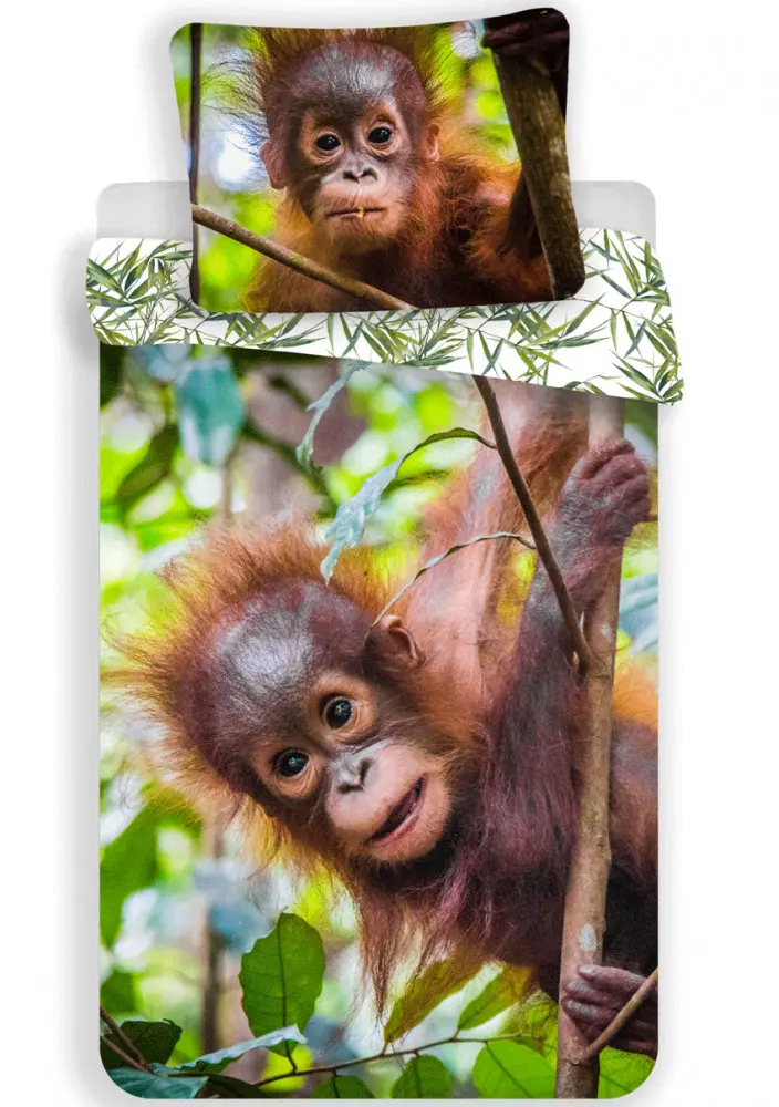 Povlečení Orangutan 140x200 cm, 70x90 cm fotografii produktu
