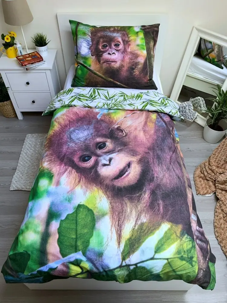 Povlečení Orangutan 140x200 cm, 70x90 cm fotografii produktu