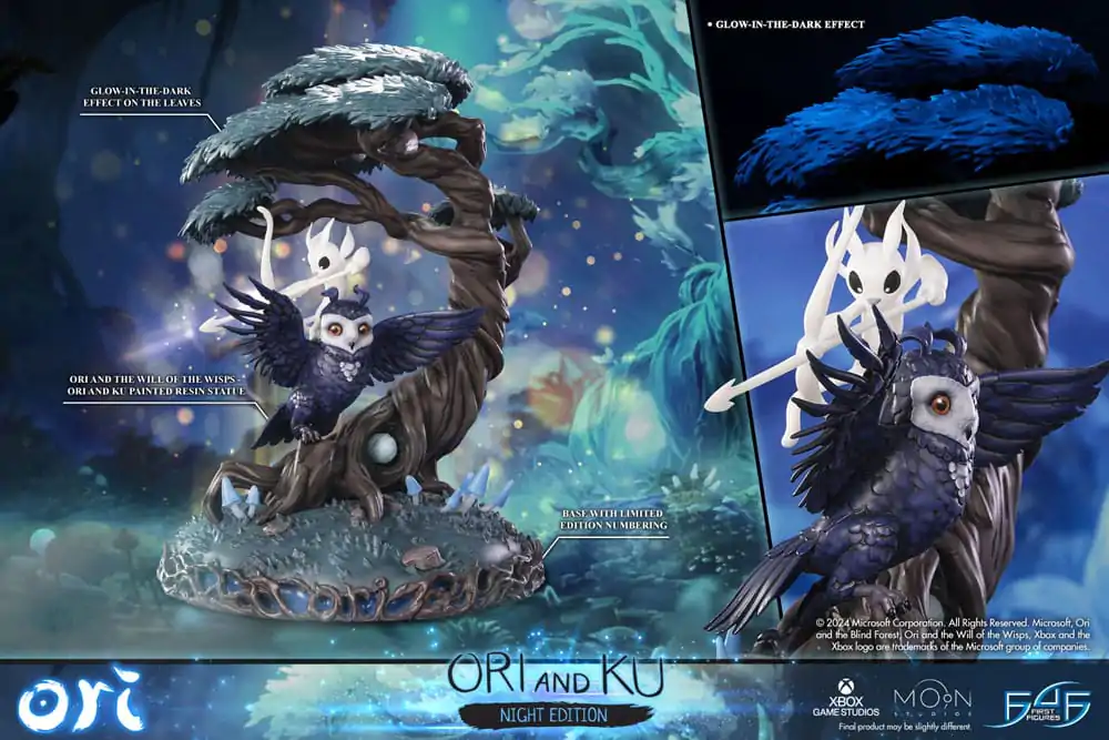 Ori and the Will of the Wisps Statue Ori and Ku Night Ver. 38 cm Socha fotografii produktu