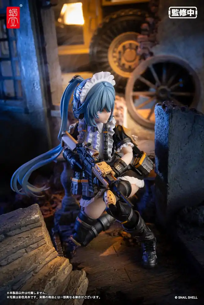 Originální stavebnice akční figurky postavy 1/12 RA-02 Tactical Maid Kazune Tokiwa 16 cm fotografii produktu