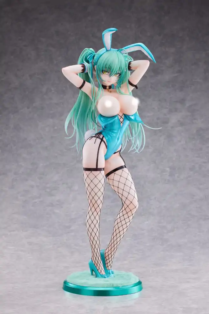 Originální postava PVC socha 1/4 Green Twin Tail Bunny-chan Fishnet Tights Ver. 43 cm fotografii produktu